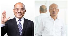 ▲蘇貞昌、韓國瑜（組合圖，翻攝臉書）