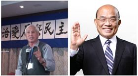 ▲王希哲、蘇貞昌（組合圖，新聞台、臉書）