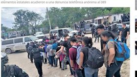 試圖入美被發現 墨西哥逮捕107名中美洲移民（圖／翻攝自el　sol　de　mexico新聞）