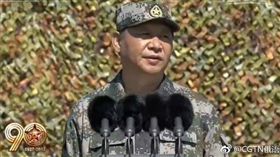 習近平、大陸領導人、解放軍建軍90週年大會