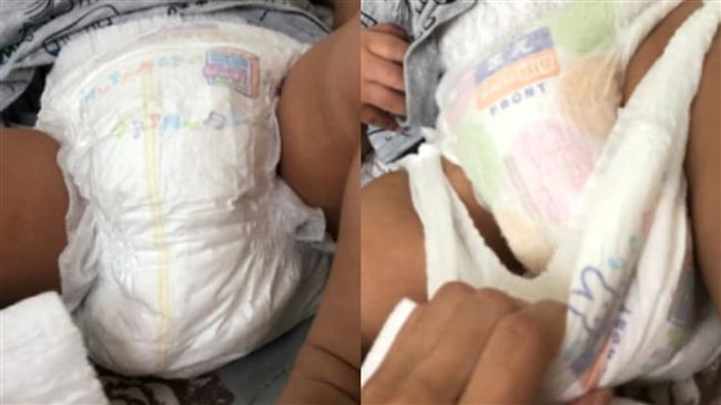 1歲兒自己包尿布！媽一看傻眼秒暈…