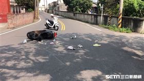 彰化秀水雙載車禍／記者許書維攝