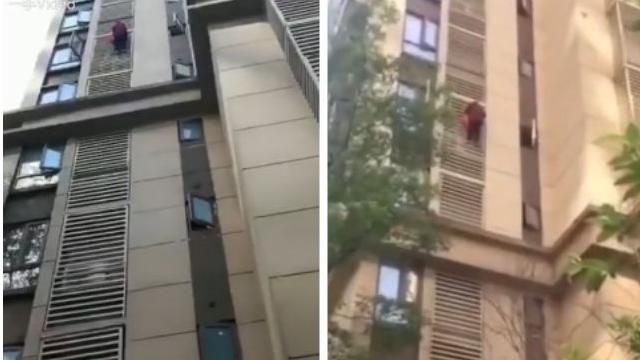 阿嬤失智被鎖在家　翻窗爬牆嚇呆鄰居