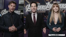 漫威眾家超級英雄明星、導演、製片特別現場錄製影片感謝粉絲。（圖／迪士尼提供）