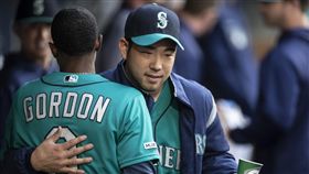 ▲菊池雄星對遊騎兵先發投1局飆2K用9球就退場。（圖／美聯社／達志影像）