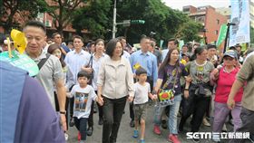 蔡英文總統27日參加廢核遊行。（圖／記者盧素梅攝）