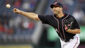 ▲國民賽揚強投薛澤（Max Scherzer）2500K達陣，僅花2155.1局史上第3快。（圖／美聯社／達志影像）