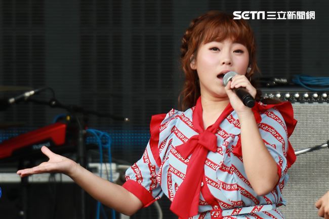 2019台潮盛典演唱歌手吳美琳演出。（記者林士傑/攝影）