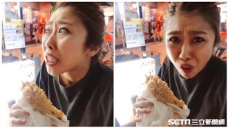 日本妹首次吃雞排　超浮誇表情網笑翻