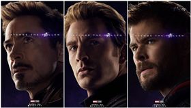 復仇者聯盟：終局之戰,索爾,鋼鐵人,美國隊長,漫威三巨頭(圖/翻攝自漫威IG)