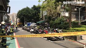 台北市信義區永吉路發現引爆過的爆裂物（翻攝畫面）