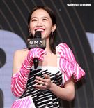 第30屆金曲獎頒獎典禮主持人黃路梓茵（Dennis.Lulu）出席記者會。（記者邱榮吉/攝影）