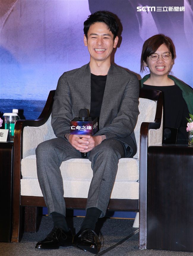 犯罪懸疑大片「亡命之途」演員妻夫木聰。（記者邱榮吉/攝影）