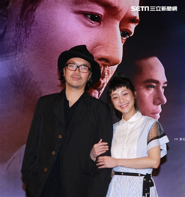 罪懸疑大片「亡命之途」導演半野喜弘、演員謝欣穎。（記者邱榮吉/攝影）