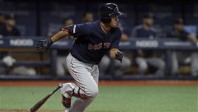 ▲林子偉先發守二壘，3打數獲得1次保送跑回1分。（圖／美聯社／達志影像）