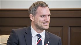 蔡英文總統今年3月接見來台訪問的布拉格市長賀吉普。（圖／總統府提供）