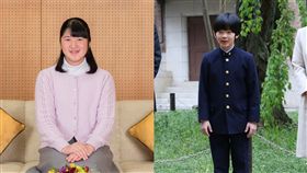 日本愛子公主、悠仁親王（小王子） 合成圖／路透社／達志影像