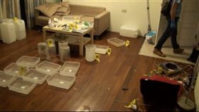 新北,萬里,製毒工廠,透天厝,民宅,毒品危害防制條例,K他命。翻攝畫面
