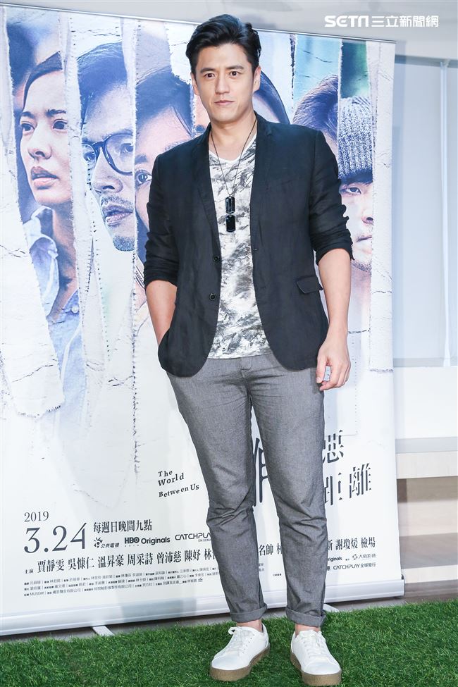 《我們與惡的距離》於劇中飾演腹黑型男阿布。（記者林士傑/攝影）