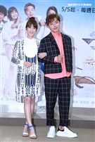 週日偶像劇「月村歡迎你」演員謝坤達、林思宇。（記者邱榮吉/攝影）