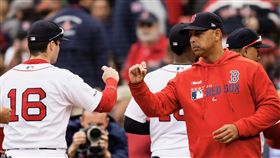 紅襪擊敗運動家。（圖／翻攝自紅襪推特）