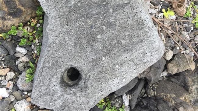 綠島神秘圓孔單石　研判史前遺址有關