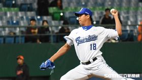 富邦悍將投手倪福德。 圖／記者林敬旻攝