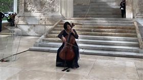 台灣大提琴家　國際舞台發光旅義台灣大提琴家林若禪，獲得義大利策展人賞識，擔綱歐洲運動會開幕聖火點燃儀式獨奏演出。（林若禪提供）中央社記者黃雅詩羅馬傳真　108年5月4日