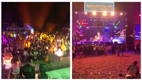 ▲高雄春吶人潮對比圖（圖／高雄市觀光局提供、翻攝《只是堵藍》）