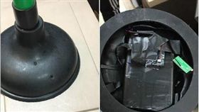 馬桶通便器藏針孔攝影機。(圖/翻攝自爆廢公社)