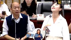 韓國瑜「跳針發大財」質詢片瘋傳　韓粉打臉正妹議員：我都聽得懂！(圖/翻攝字臉書)
