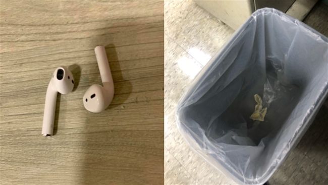 把2顆耳機頭當垃圾！女兒嚇歪急跳腳