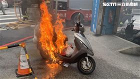 板橋,機車,起火,行進間,消防隊,中山路