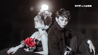 拍暗黑系婚紗後離婚　男再扮七爺八爺