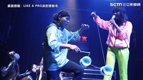 ▲扯鈴至尊趙志翰結合電音表演。（畫面授權：LIKE A PRO派對實驗寺）