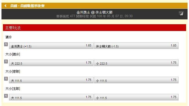 運彩／KS：要浪花兄弟連續打鐵很難