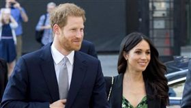英國哈利王子跟老婆梅根（Meghan Markle）。ＩＧ