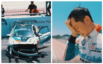 內臟都震到！姚元浩撞車全毀畫面曝光