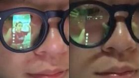 男子看正妹扭腰直播被抓包。(圖/翻攝自騰訊視頻)