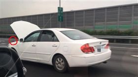 駕駛,國道,高雄,神技,引擎蓋