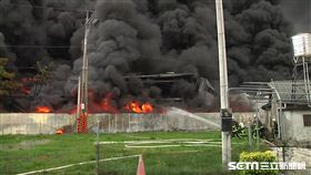 台中后里輪胎廢棄工廠火警、台中市長盧秀燕、學童戴口罩