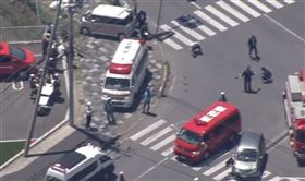 日本滋賀驚傳「休旅車衝撞幼稚園」　13師生急救已2死（圖／翻攝自推特）