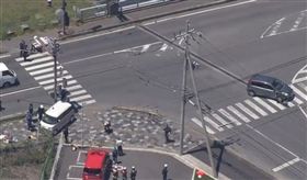 日本滋賀驚傳「休旅車衝撞幼稚園」　13師生急救已2死（圖／翻攝自推特）