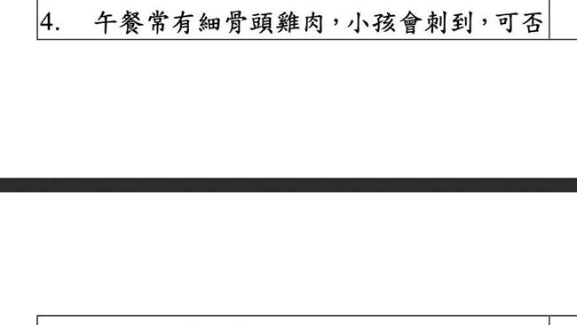 家長意見回條希望改善這個　導師傻眼