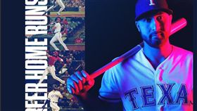 ▲加洛揮出生涯第100號全壘打。（圖／翻攝自遊騎兵推特）