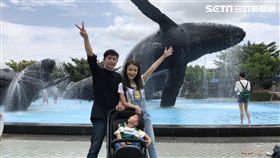 陳子玄母親節「一打二」 攜家帶眷暢遊海生館