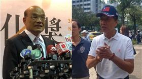 蘇貞昌,郭台銘 圖/記者黃宣尹攝影,資料照