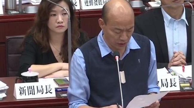 韓國瑜狂跳針　他：該找謝金燕代言了