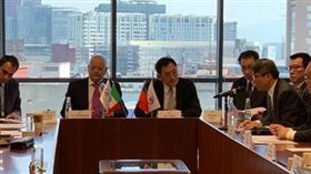 美洲經貿考察團拜會墨西哥雙姐妹會。（圖／翻攝畫面）