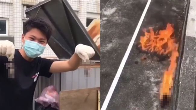 噁心！海巡官兵燒活鼠　狂笑看鼠掙扎